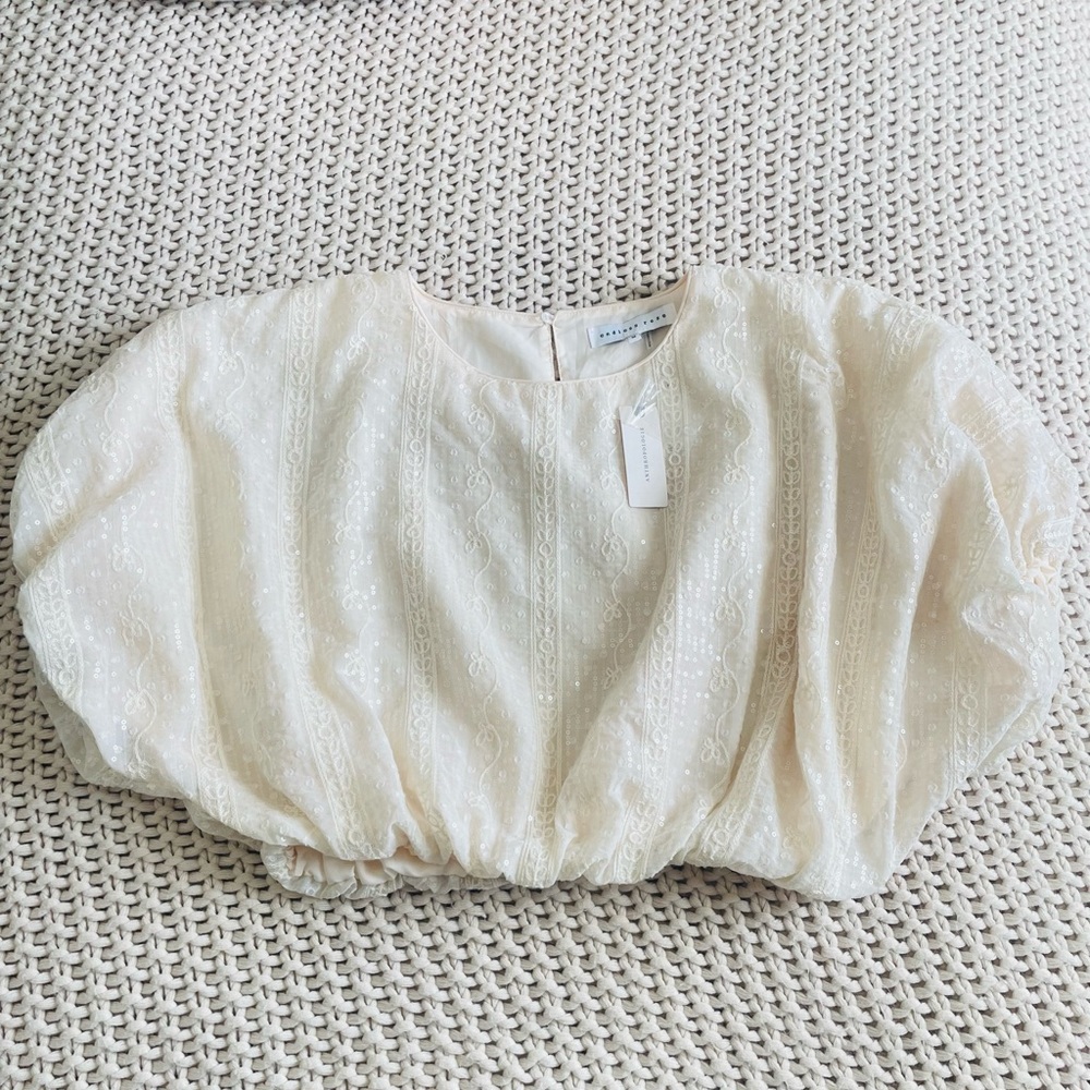 Anthropologie Endless Rose Bubble Pullover
